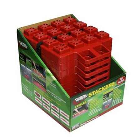 Valterra VALTERRA LLC A100918 Stackers Leveling Block - Red; Pack 10 V46-A100918